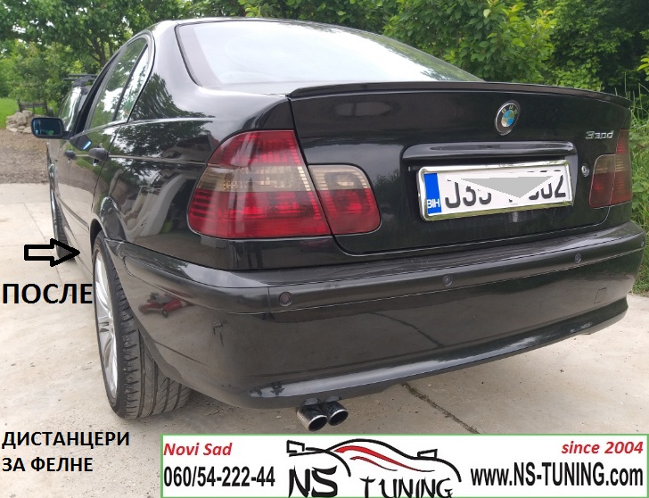 bmw e46 distanceri felne 5x120 20mm sraf produzeni 12x1.5 sigurnosni ugradnja novi sad tuning